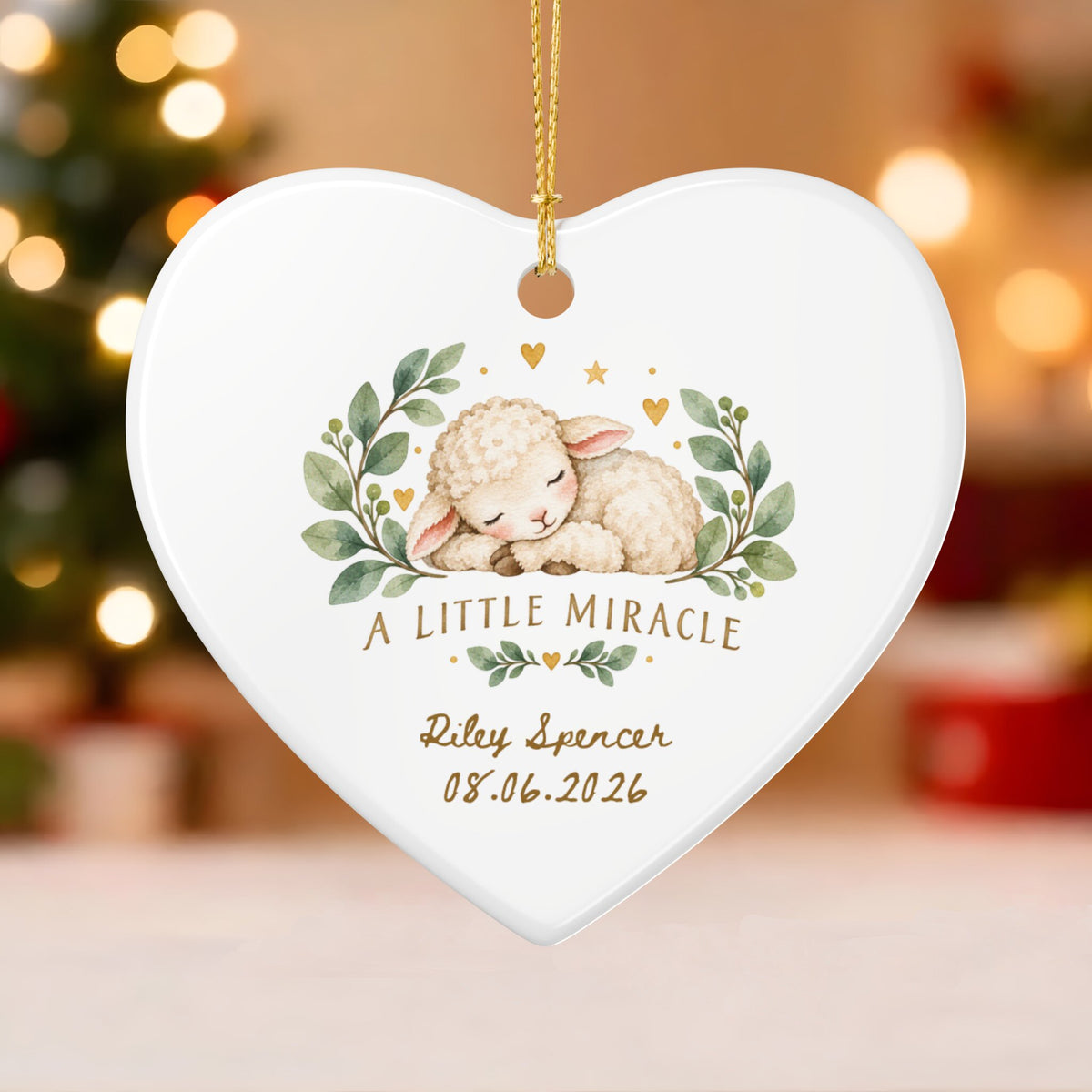 Heritage Single-Sided Ceramic Ornament