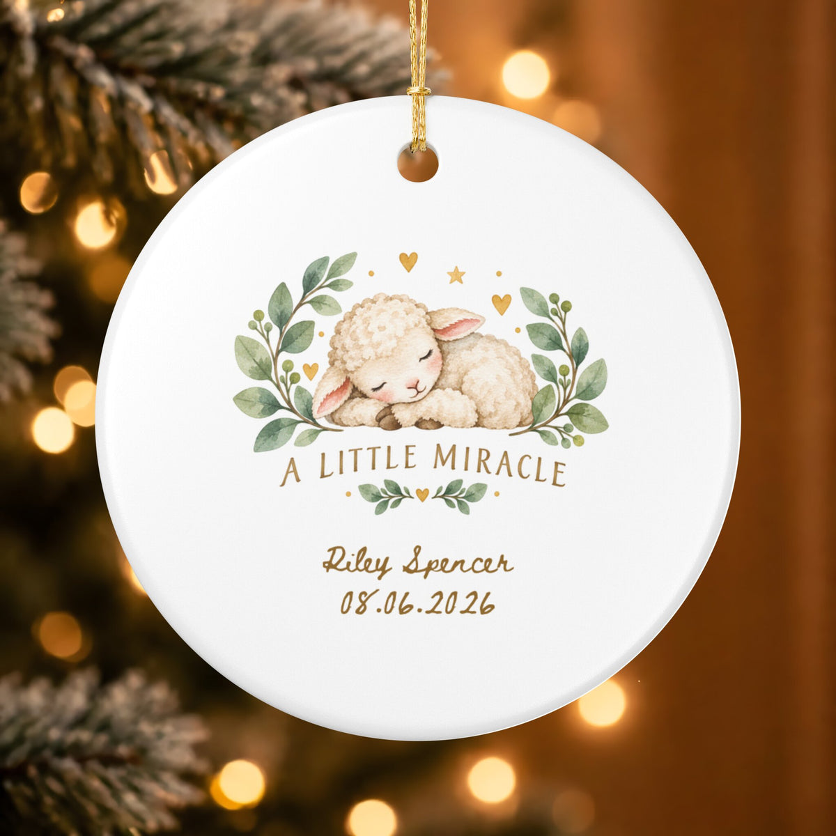 Heritage Single-Sided Ceramic Ornament