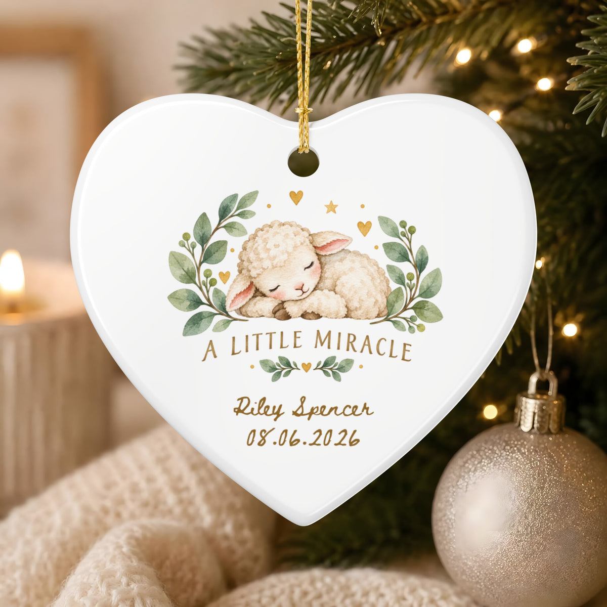 Heritage Single-Sided Ceramic Ornament