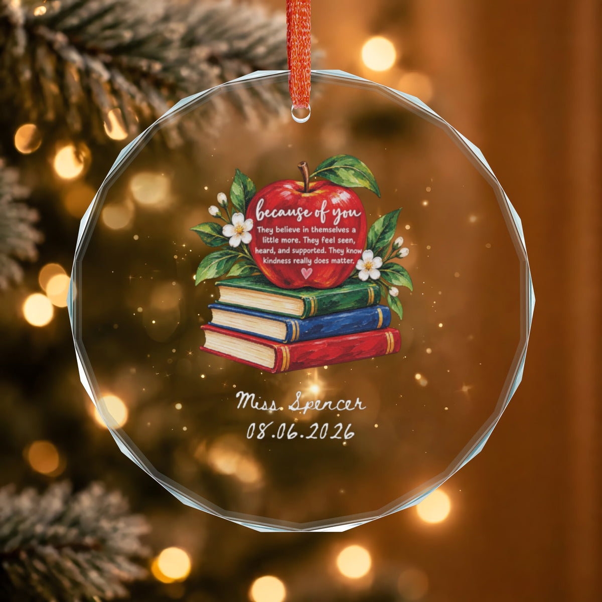 Heirloom Crystal Teacher Appreciation Ornament