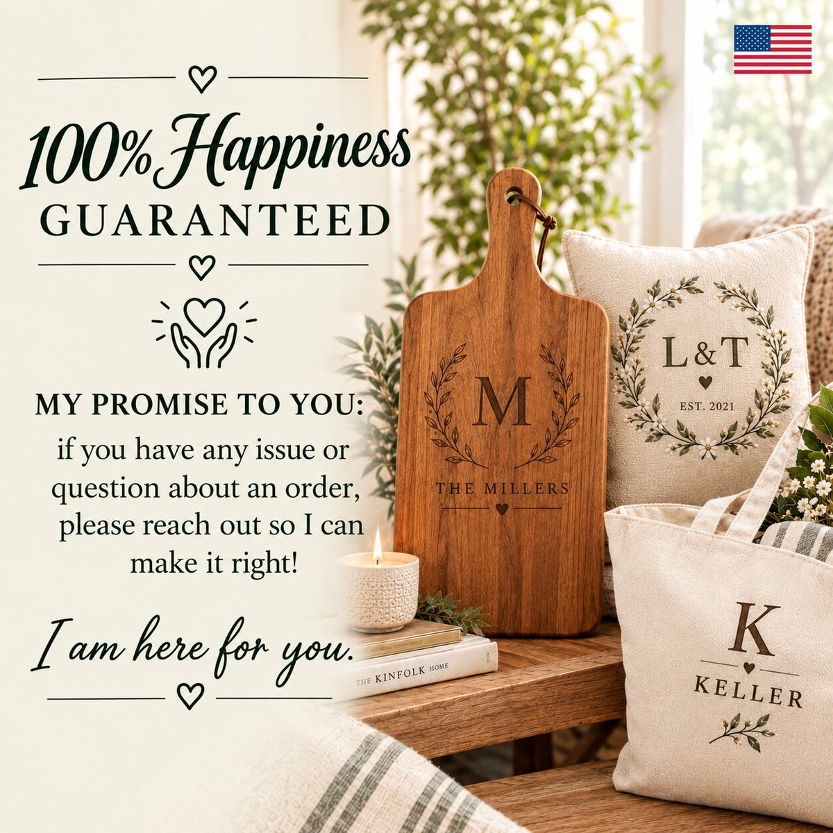 Heritage Single-Sided Ceramic Ornament
