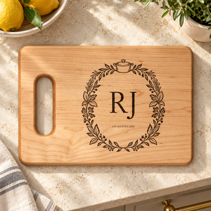Atelier Engraved Personalized Wooden Cutting Board