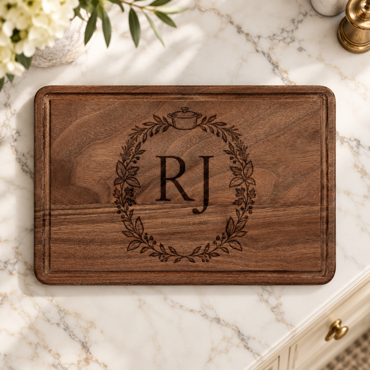 Atelier Engraved Personalized Wooden Cutting Board