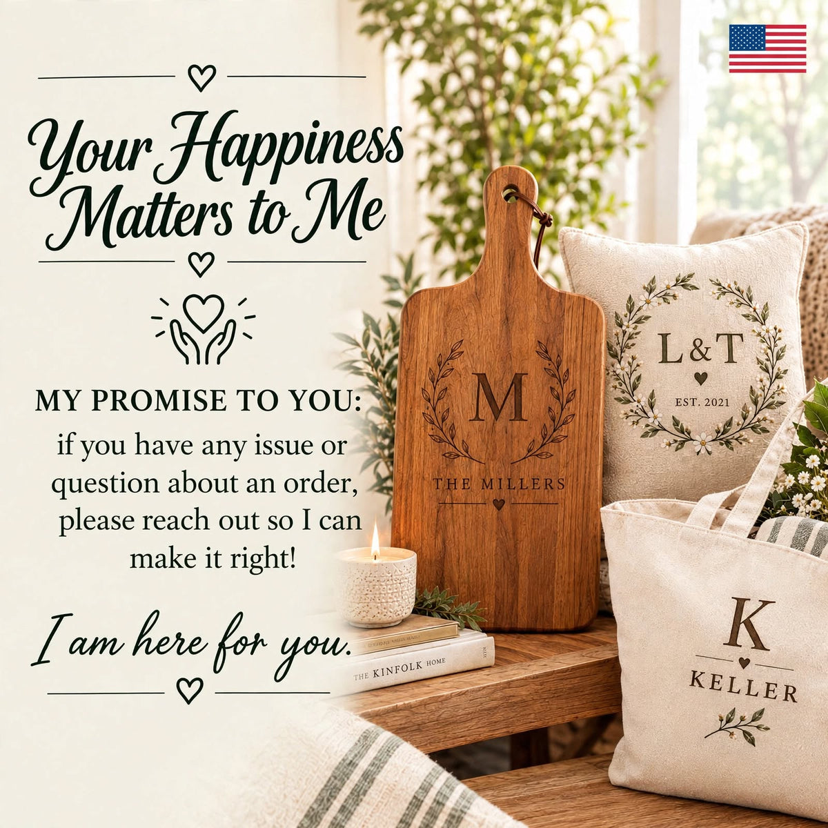 Atelier Engraved Personalized Wooden Cutting Board