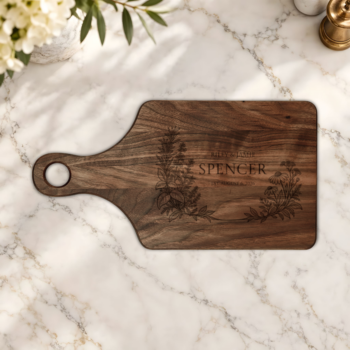 Atelier Engraved Personalized Wooden Cutting Board