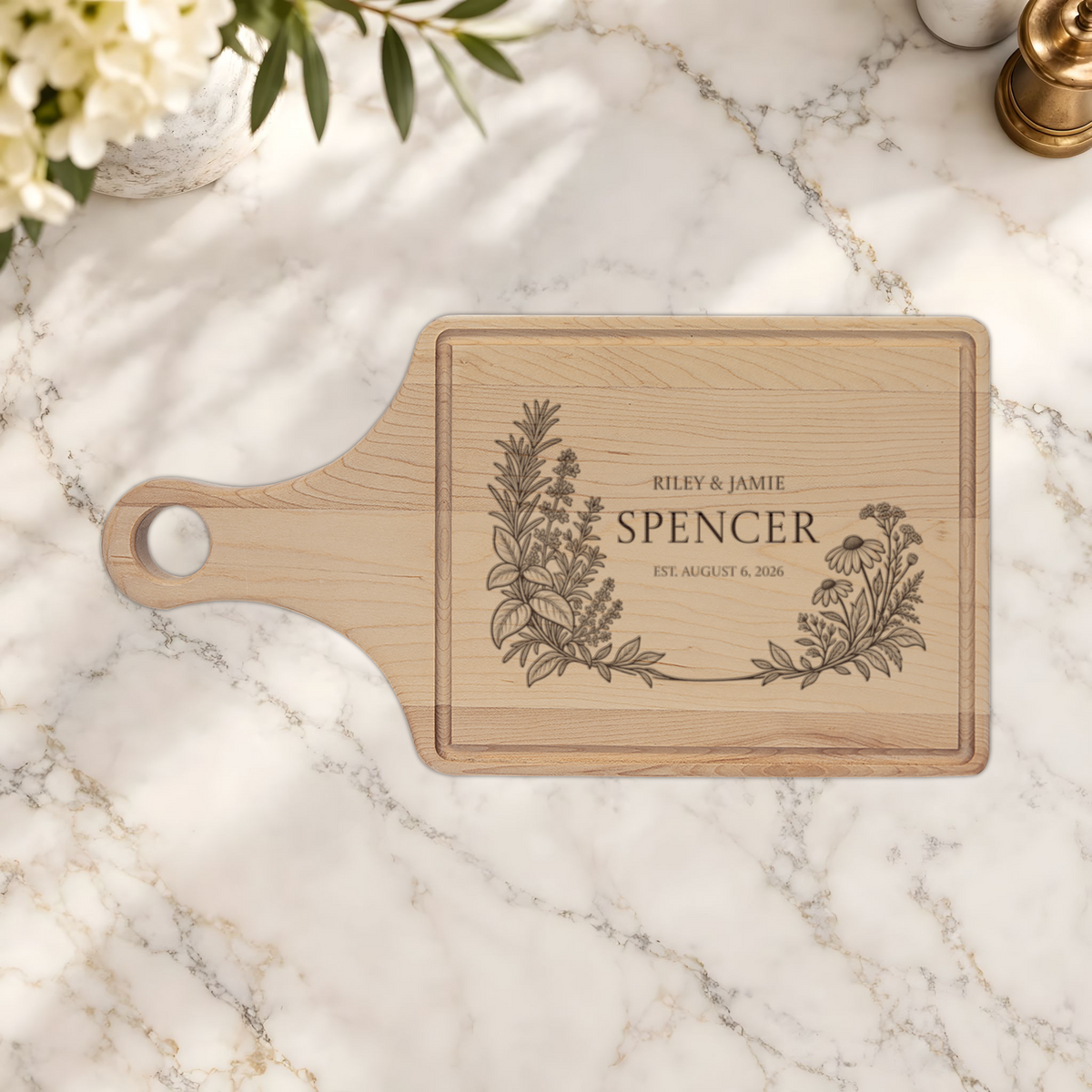 Atelier Engraved Personalized Wooden Cutting Board