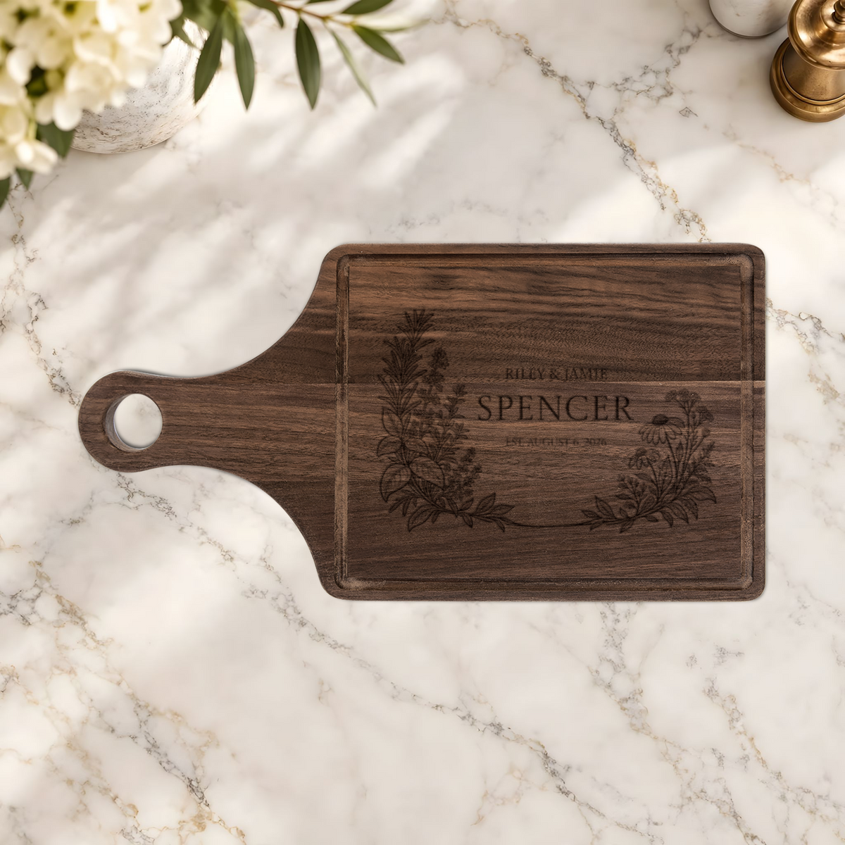 Atelier Engraved Personalized Wooden Cutting Board