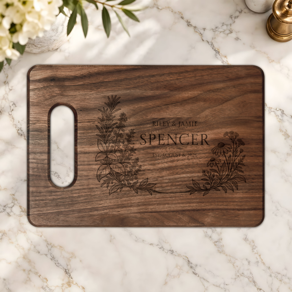 Atelier Engraved Personalized Wooden Cutting Board