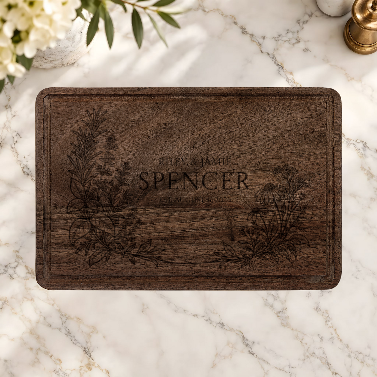 Atelier Engraved Personalized Wooden Cutting Board