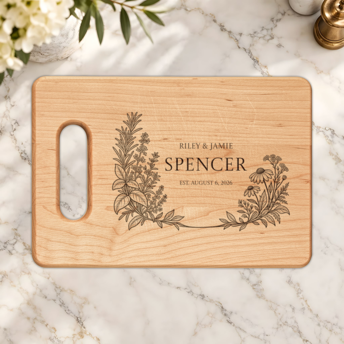 Atelier Engraved Personalized Wooden Cutting Board