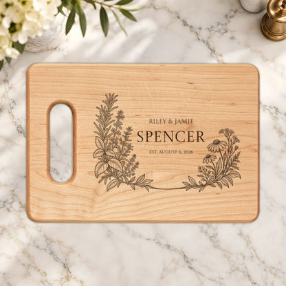 Atelier Engraved Personalized Wooden Cutting Board