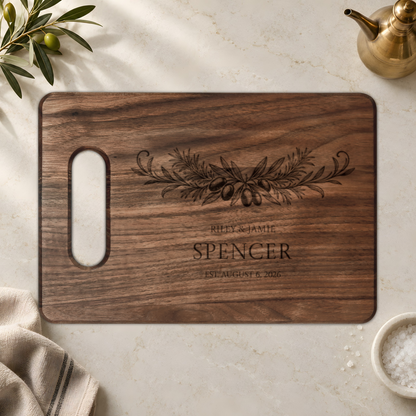 Atelier Engraved Personalized Wooden Cutting Board