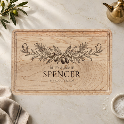 Atelier Engraved Personalized Wooden Cutting Board