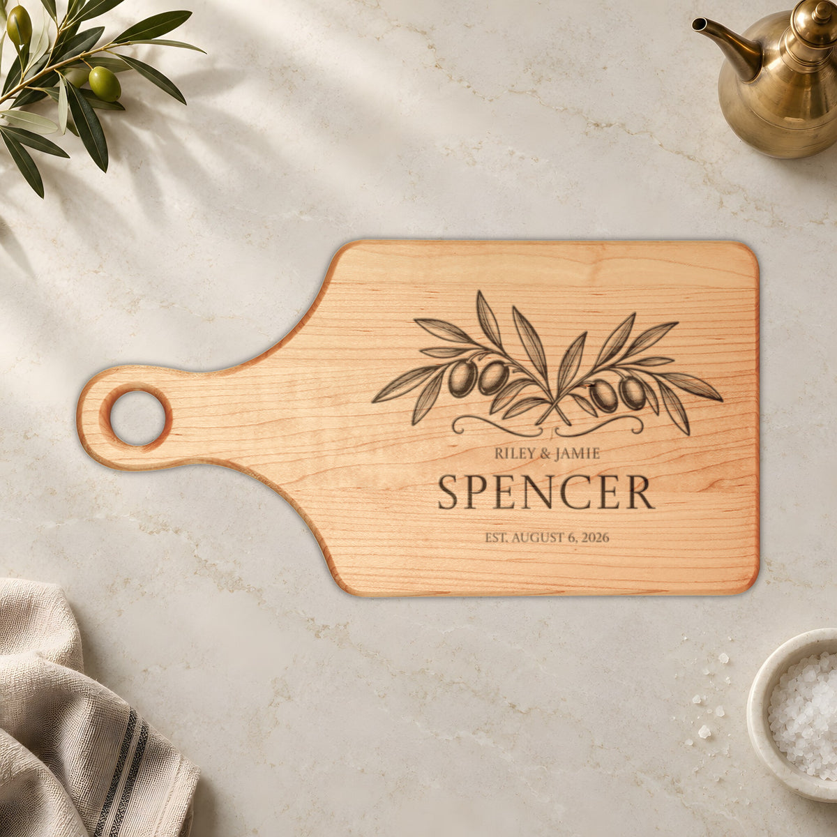 Atelier Engraved Personalized Wooden Cutting Board