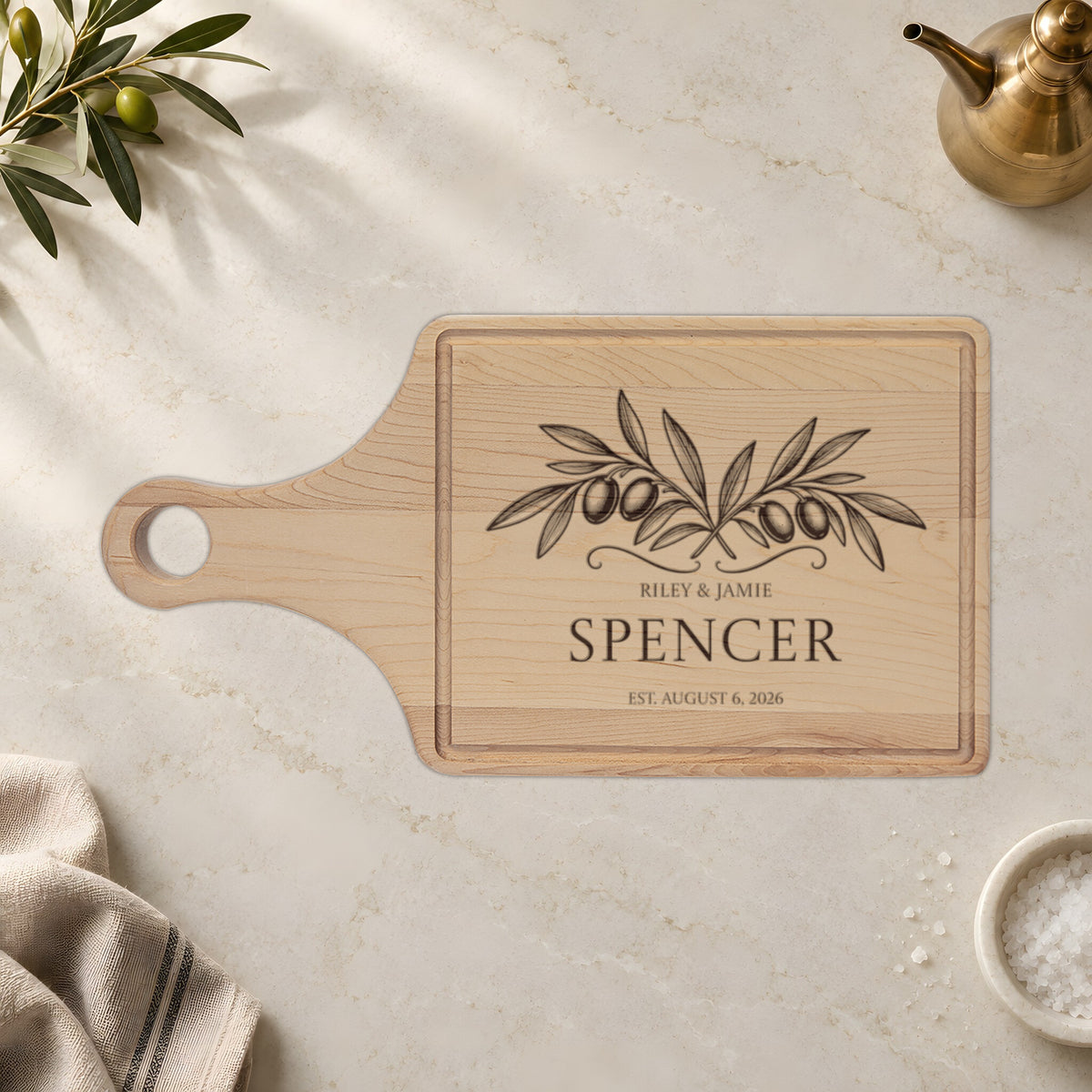Atelier Engraved Personalized Wooden Cutting Board