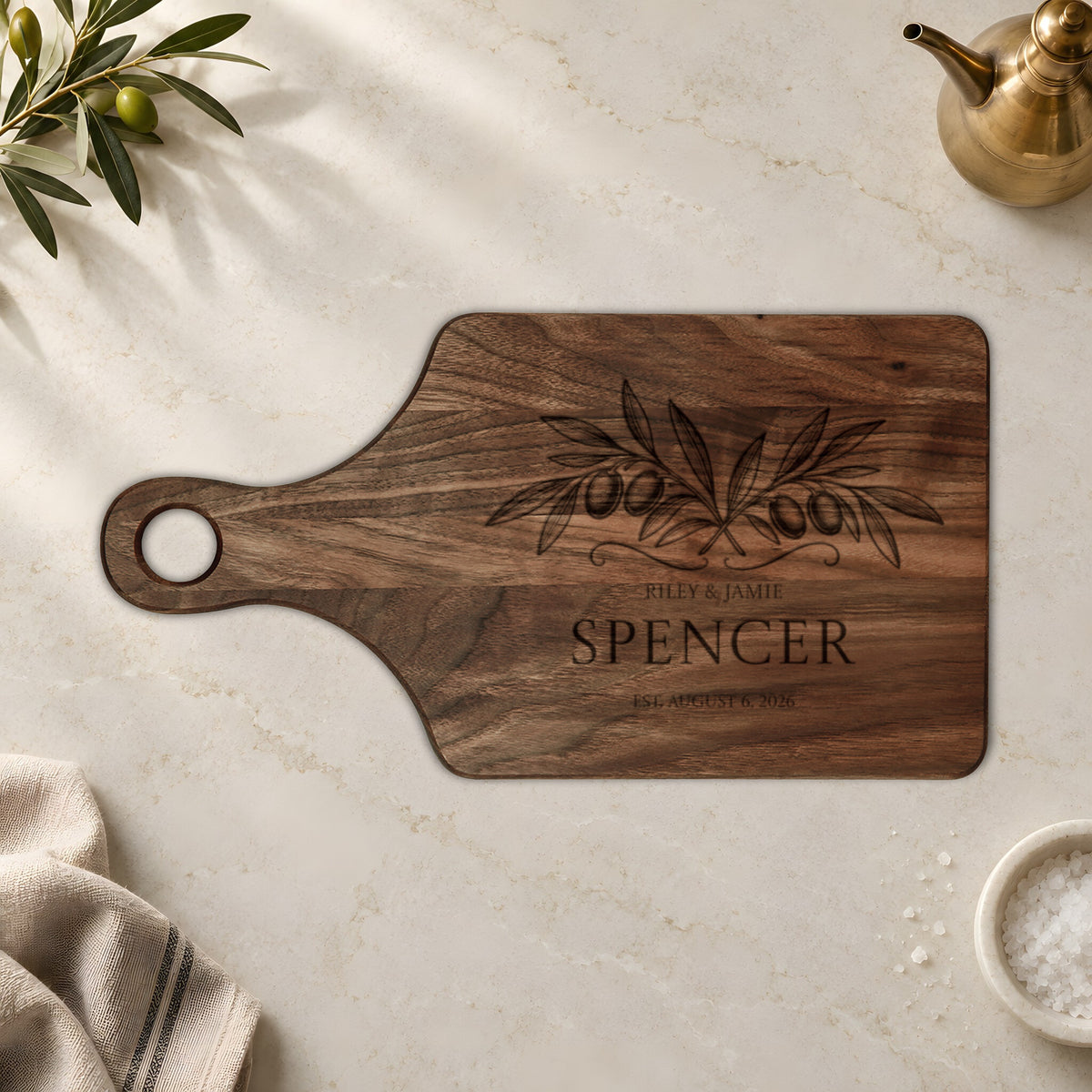Atelier Engraved Personalized Wooden Cutting Board