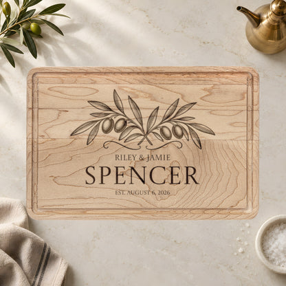 Atelier Engraved Personalized Wooden Cutting Board