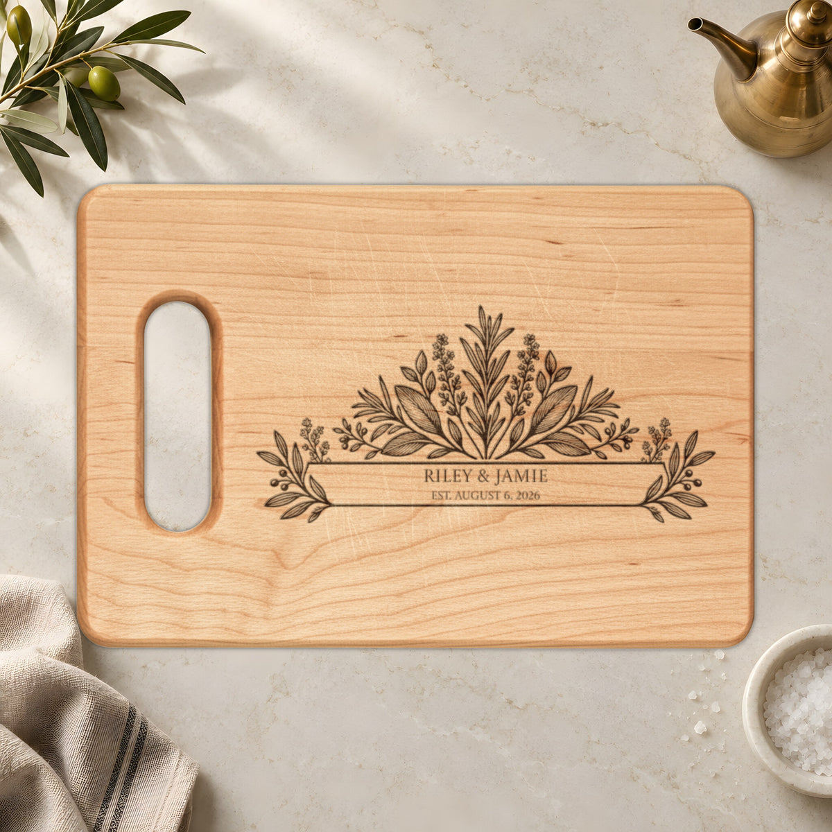 Atelier Engraved Personalized Wooden Cutting Board
