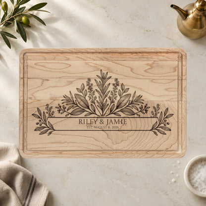 Atelier Engraved Personalized Wooden Cutting Board