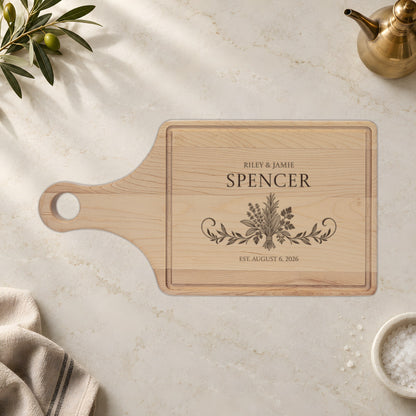 Atelier Engraved Personalized Wooden Cutting Board