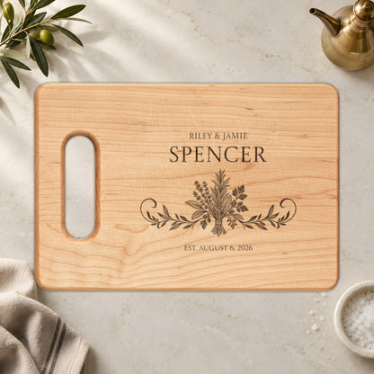 Atelier Engraved Personalized Wooden Cutting Board