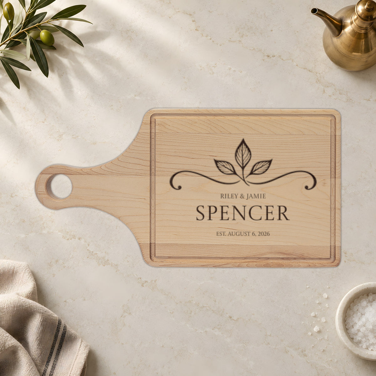 Atelier Engraved Personalized Wooden Cutting Board