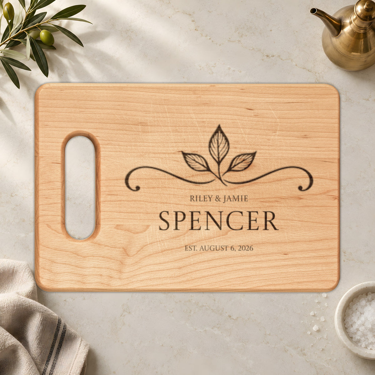 Atelier Engraved Personalized Wooden Cutting Board