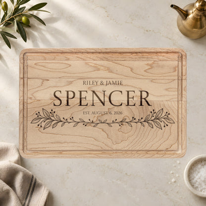 Atelier Engraved Personalized Wooden Cutting Board