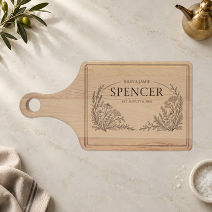 Atelier Engraved Personalized Wooden Cutting Board
