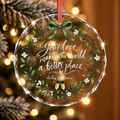 Signature Crystal Christmas Ornament