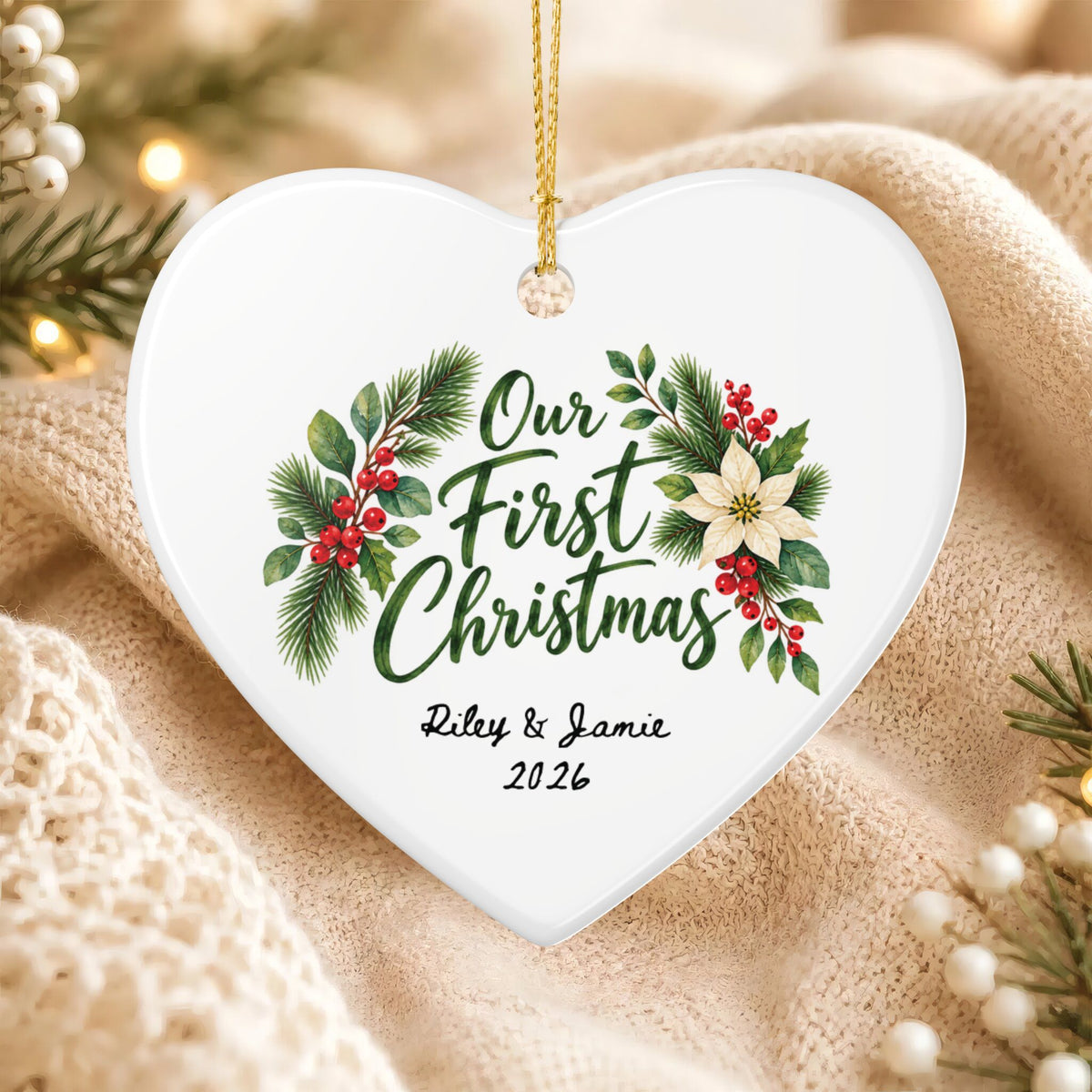 Heritage Single-Sided Ceramic Ornament