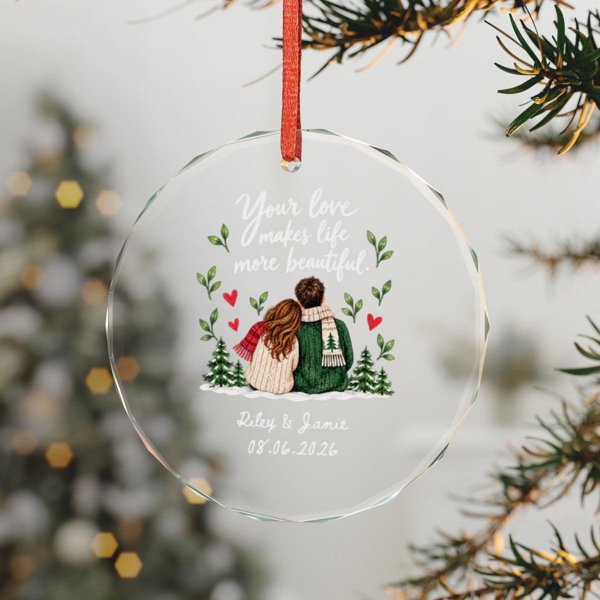 Signature Crystal Christmas Ornament