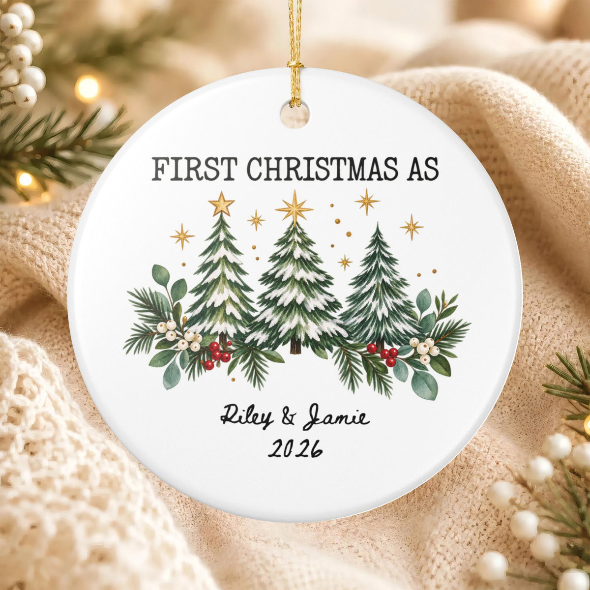 Heritage Single-Sided Ceramic Ornament