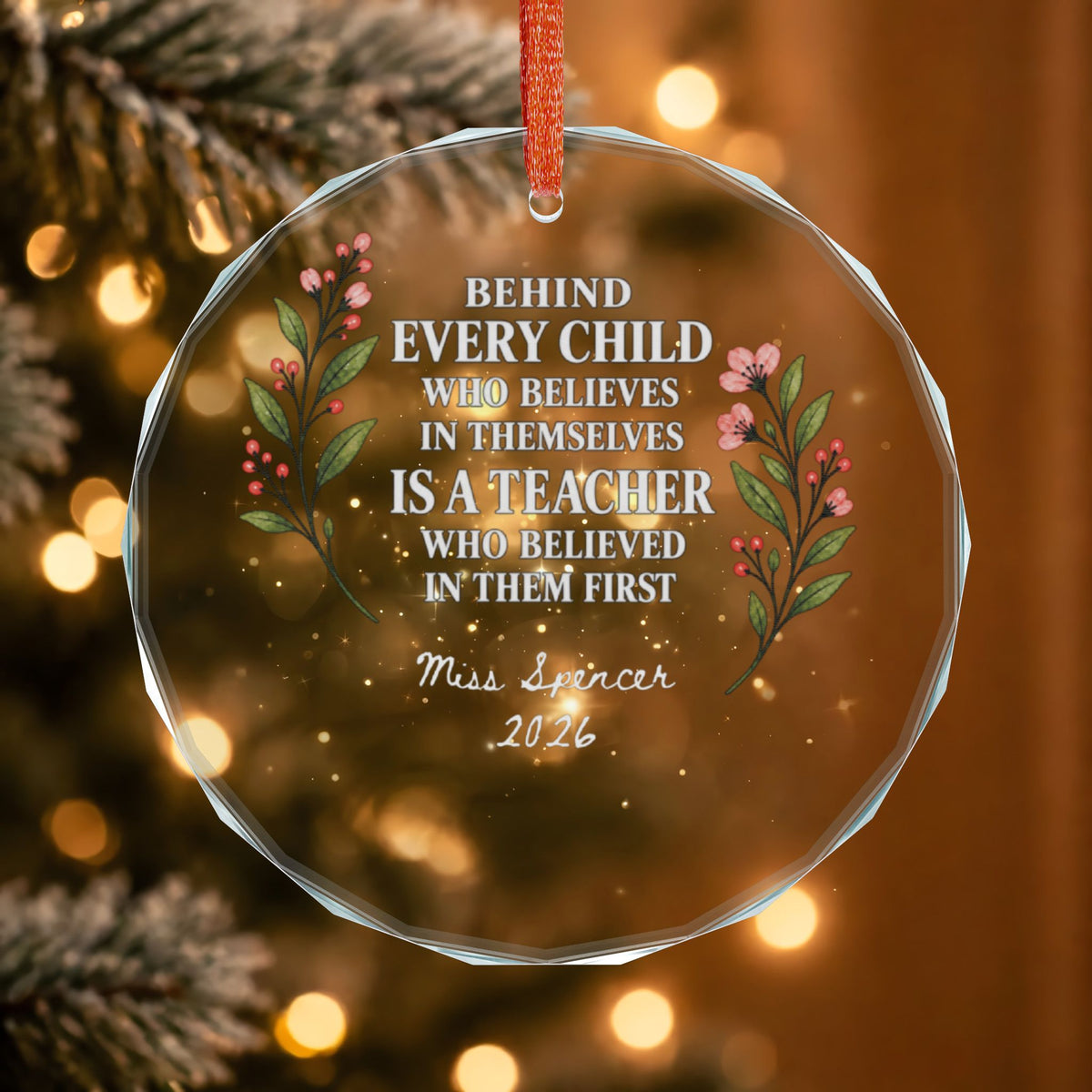 Signature Crystal Christmas Ornament