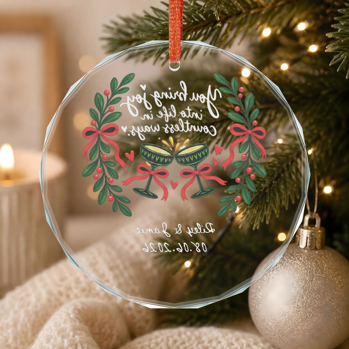 Signature Crystal Christmas Ornament