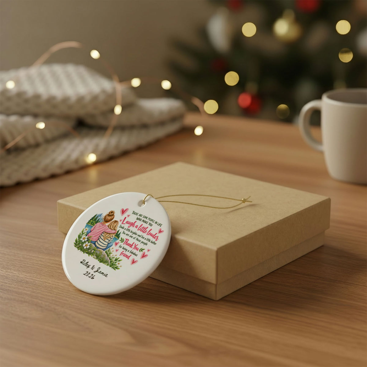 Heritage Single-Sided Ceramic Ornament