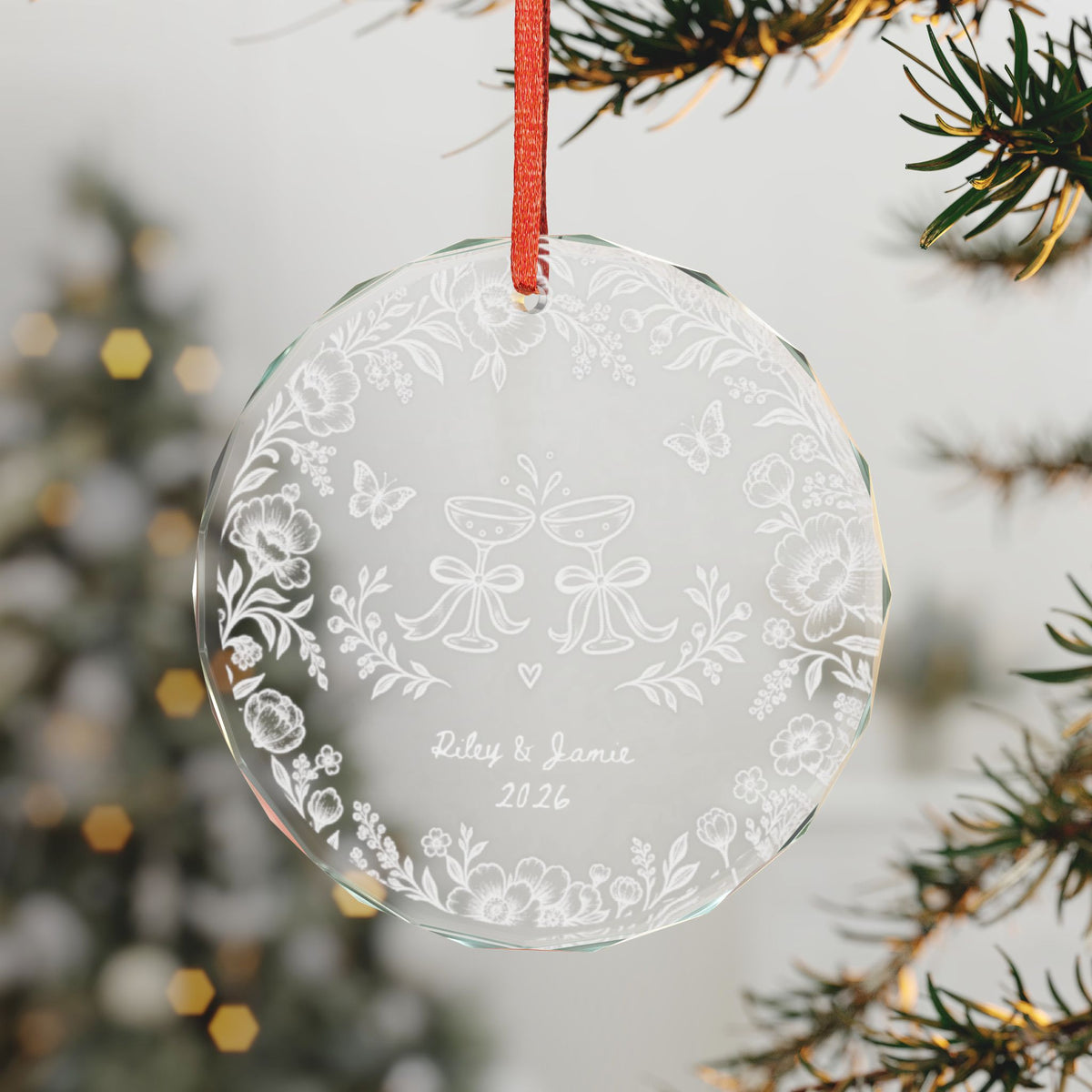 Signature Crystal Christmas Ornament