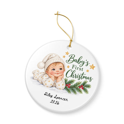 Heritage Single-Sided Ceramic Ornament