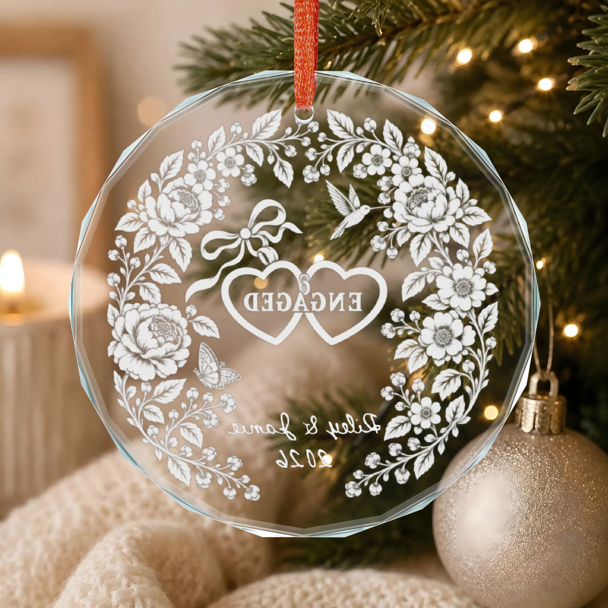 Signature Crystal Christmas Ornament