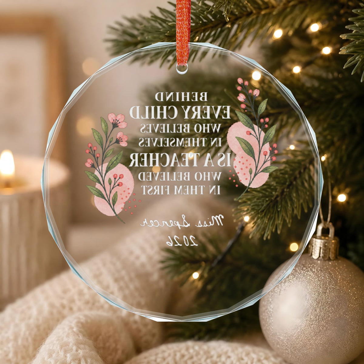 Signature Crystal Christmas Ornament