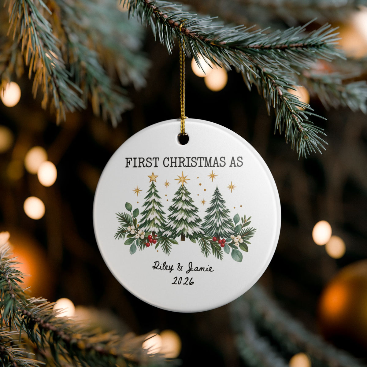 Heritage Single-Sided Ceramic Ornament