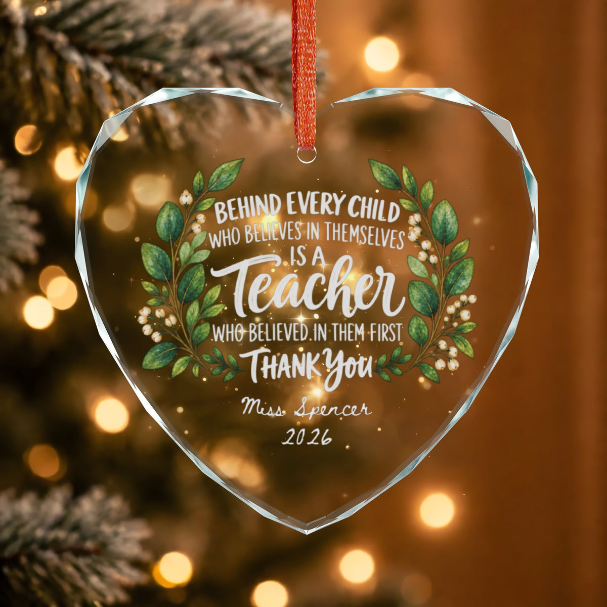 Signature Crystal Christmas Ornament