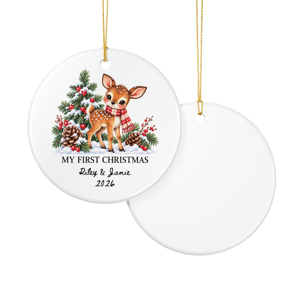 Heritage Single-Sided Ceramic Ornament