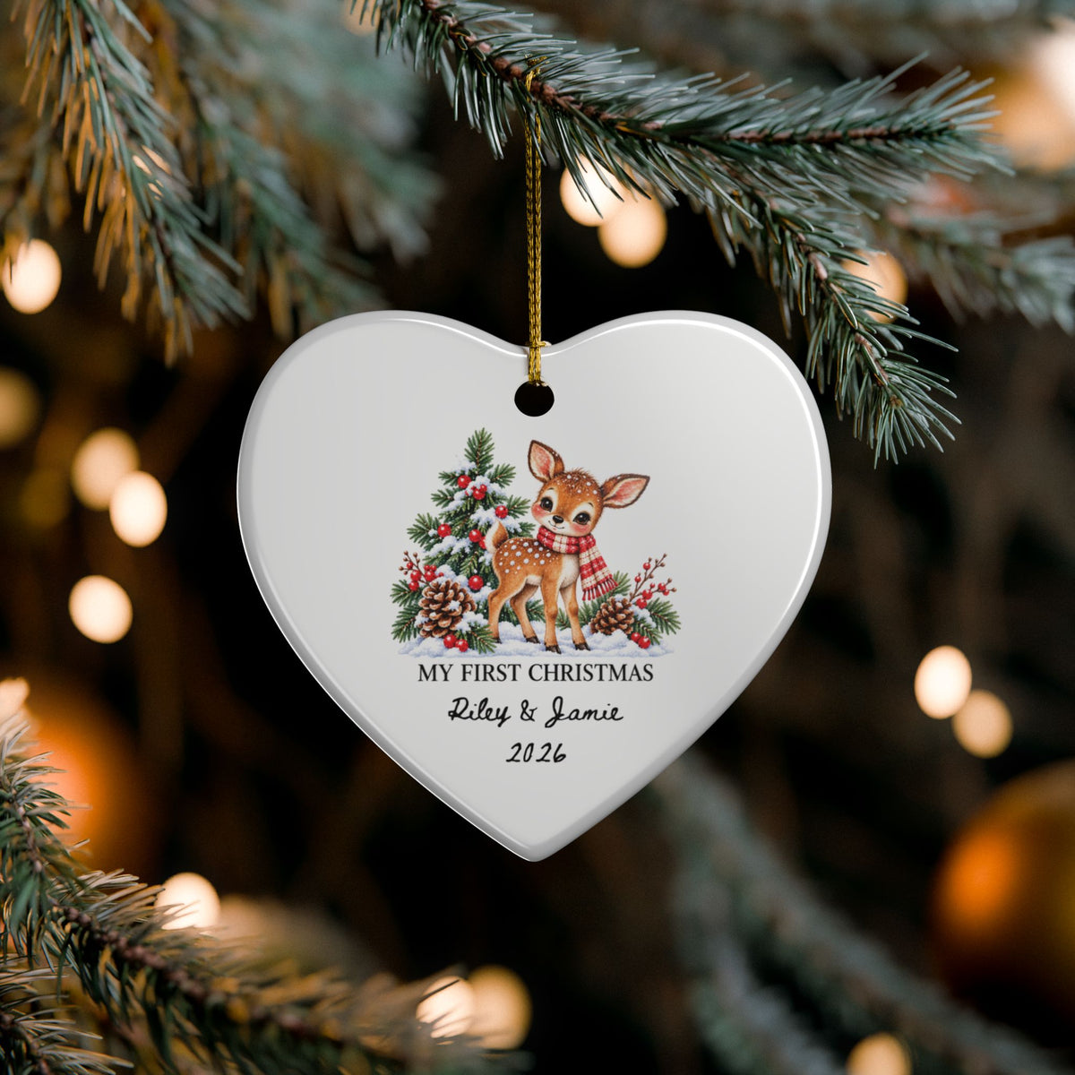 Heritage Single-Sided Ceramic Ornament