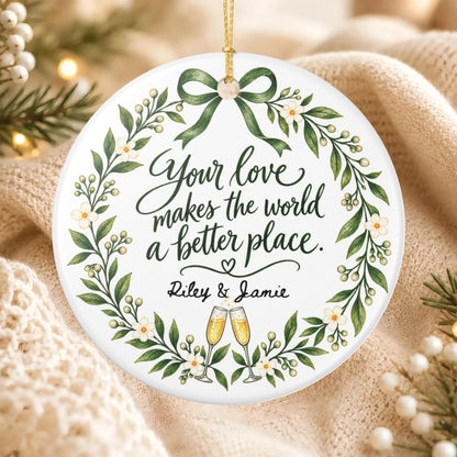 Heritage Single-Sided Ceramic Ornament