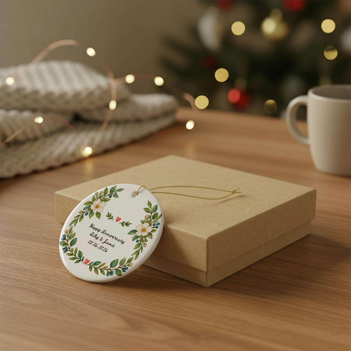 Heritage Single-Sided Ceramic Ornament