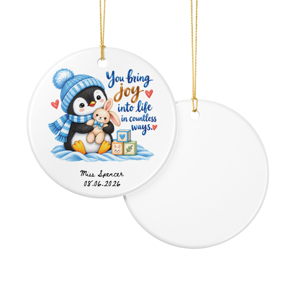 Heritage Single-Sided Ceramic Ornament