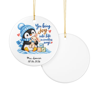 Heritage Single-Sided Ceramic Ornament