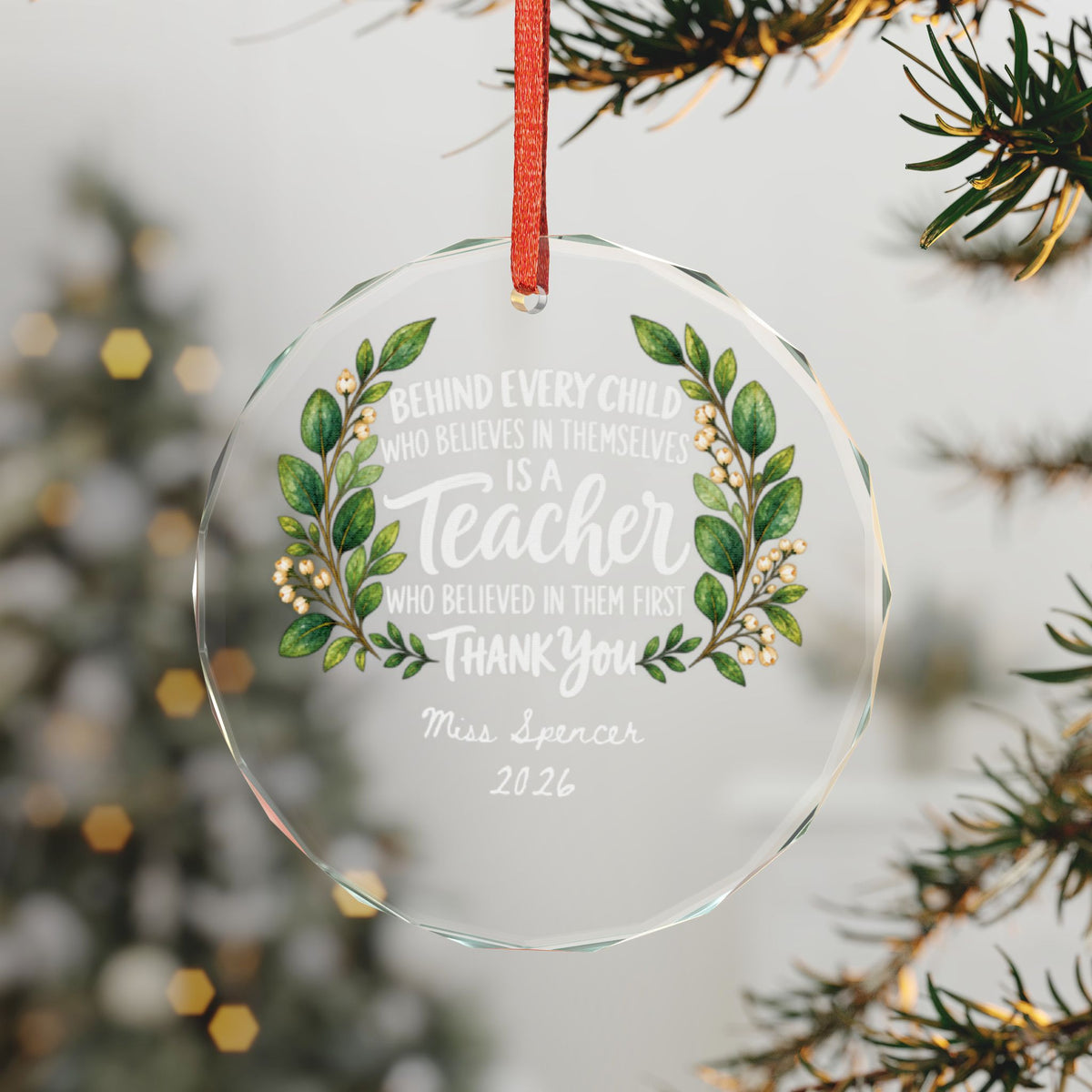 Signature Crystal Christmas Ornament