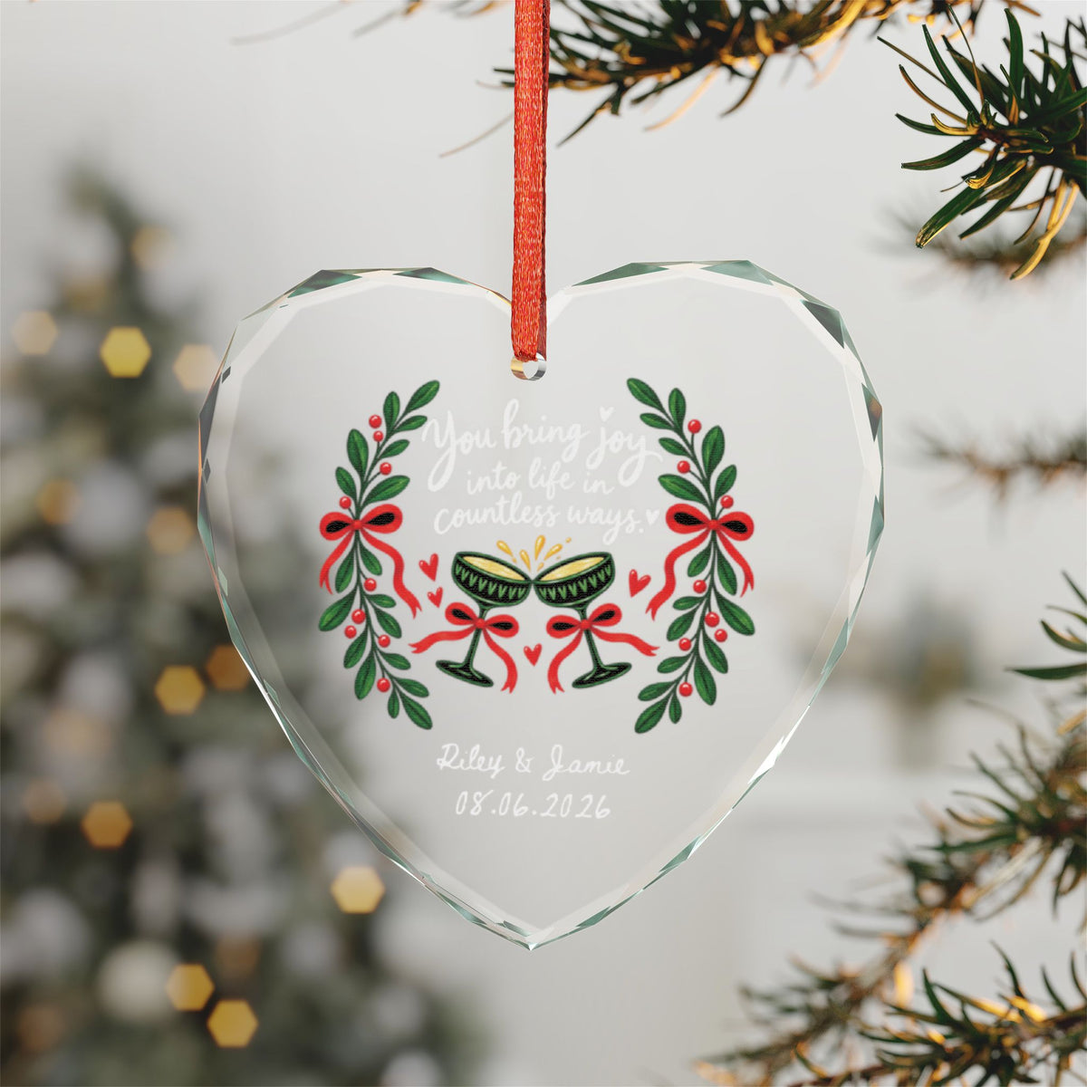 Signature Crystal Christmas Ornament